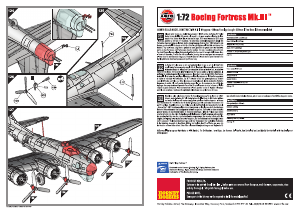 Manual Airfix set A08018 Model Kits Boeing Fortress Mk.III