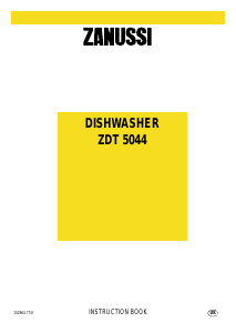 Manual Zanussi ZDT5044 Dishwasher