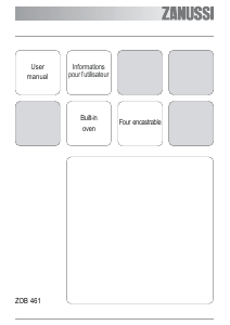 Mode d’emploi Zanussi ZOB461XL Four