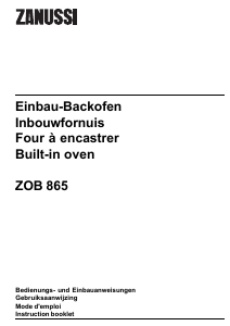 Bedienungsanleitung Zanussi ZOB865QXR Backofen