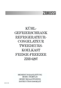 Bedienungsanleitung Zanussi ZBB6297 Kühl-gefrierkombination