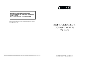 Mode d’emploi Zanussi ZA28S Réfrigérateur combiné