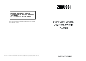 Mode d’emploi Zanussi ZA29S Réfrigérateur combiné