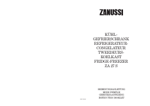 Handleiding Zanussi ZA27S Koel-vries combinatie