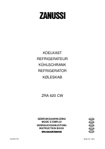 Handleiding Zanussi ZRA620CW Koelkast