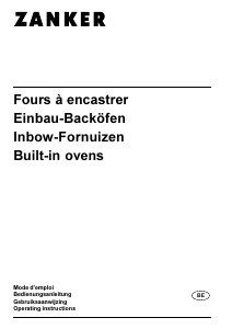 Mode d’emploi Zanker ZKB7324N Four