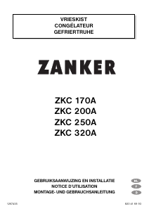 Mode d’emploi Zanker ZKC250A Congélateur