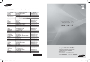 Manual Samsung PS42A466P2M Plasma Television