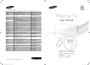 Mode d’emploi Samsung PS59D535A5W Téléviseur plasma
