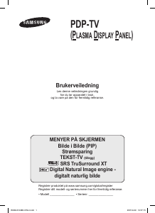 Bruksanvisning Samsung PS-50C62H Plasma-TV