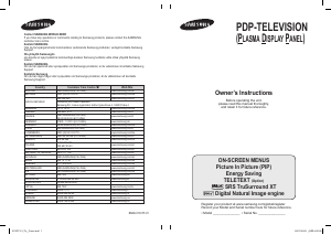 Handleiding Samsung PS-42C62H Plasma televisie