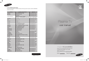 Manuale Samsung PS50A417C2D Plasma televisore