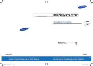 Handleiding Samsung DTB-P770V Digitale ontvanger