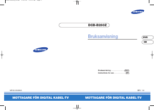 Bruksanvisning Samsung DTB-B260X Digitalmottagare