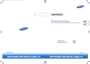 Manual Samsung DCB-B260Z Digital Receiver