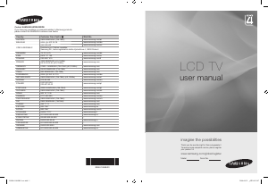 Manual Samsung LE40A436T1C LCD Television