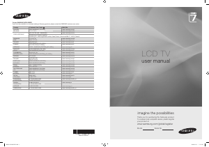 Kullanım kılavuzu Samsung LE46A756R1M LCD televizyon