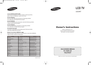 Bruksanvisning Samsung LE23R71W LCD-TV