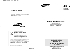 Manual Samsung LE26R53BD LCD Television
