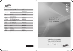 Handleiding Samsung LE19B546C4W LCD televisie