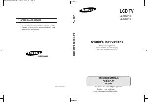 Manual Samsung LE15S51B LCD Television