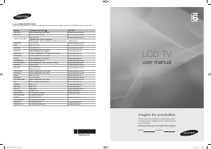 Mode d’emploi Samsung LE46A696M1M Téléviseur LCD