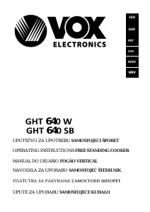 Handleiding Vox GHT640W Fornuis