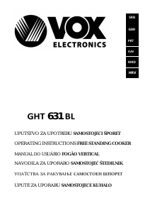 Manual Vox GHT631BL Fogão