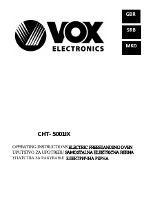 Priručnik Vox CHT5001IX Raspon