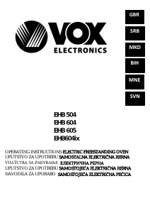 Handleiding Vox EHB504 Fornuis
