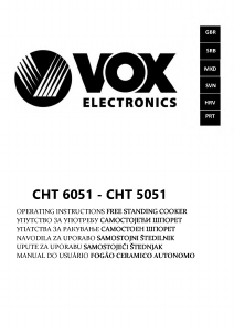 Handleiding Vox CHT5051 Fornuis