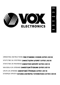 Priručnik Vox GHT631IX Raspon