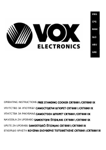 Handleiding Vox CTR6001 Fornuis