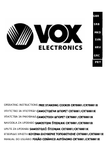 Manual Vox CTR6001IX Fogão