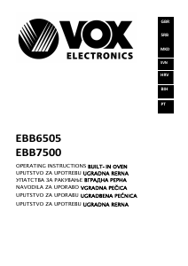 Manual Vox EBB7500 Forno