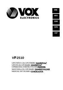 Priročnik Vox VF2510 Zamrzovalnik