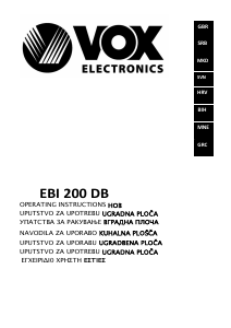 Priručnik Vox EBI200DB Ploča za kuhanje