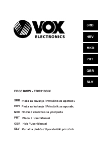 Priročnik Vox EBG310GW Grelna plošča