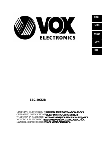 Priročnik Vox EBC400DB Grelna plošča