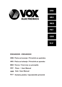 Handleiding Vox EBG400GIX Kookplaat