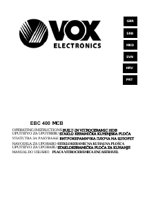 Manual Vox EBC400MCB Placa