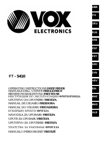 Εγχειρίδιο Vox FT5410 Φριτέζα