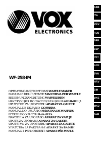 Εγχειρίδιο Vox WF258 Κατασκευαστής βαφλών