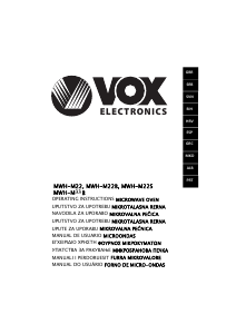 Manual de uso Vox MWH-M33B Microondas