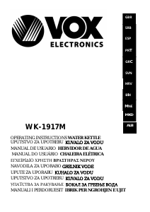 Manual Vox WK1917M Jarro eléctrico