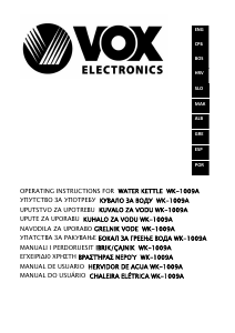 Manual Vox WK1009A Kettle