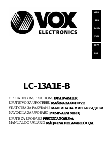 Manual Vox LC13A1EB Dishwasher