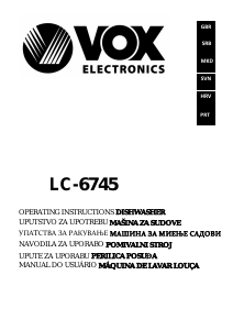 Priročnik Vox LC6745 Pomivalni stroj