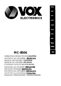 Manual de uso Vox MC8506 Picador