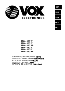 Manual Vox TRD650W Exaustor